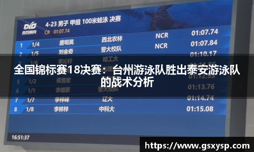 全国锦标赛18决赛：台州游泳队胜出泰安游泳队的战术分析